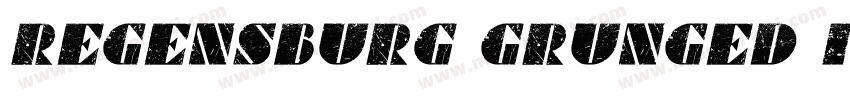 Regensburg Grunged Italic字体转换